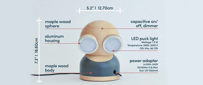 GoggleLamp Mr Watt | Tafellamp Hout
