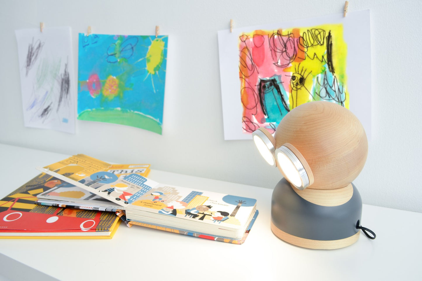 GoggleLamp Mr Watt | Tafellamp Hout