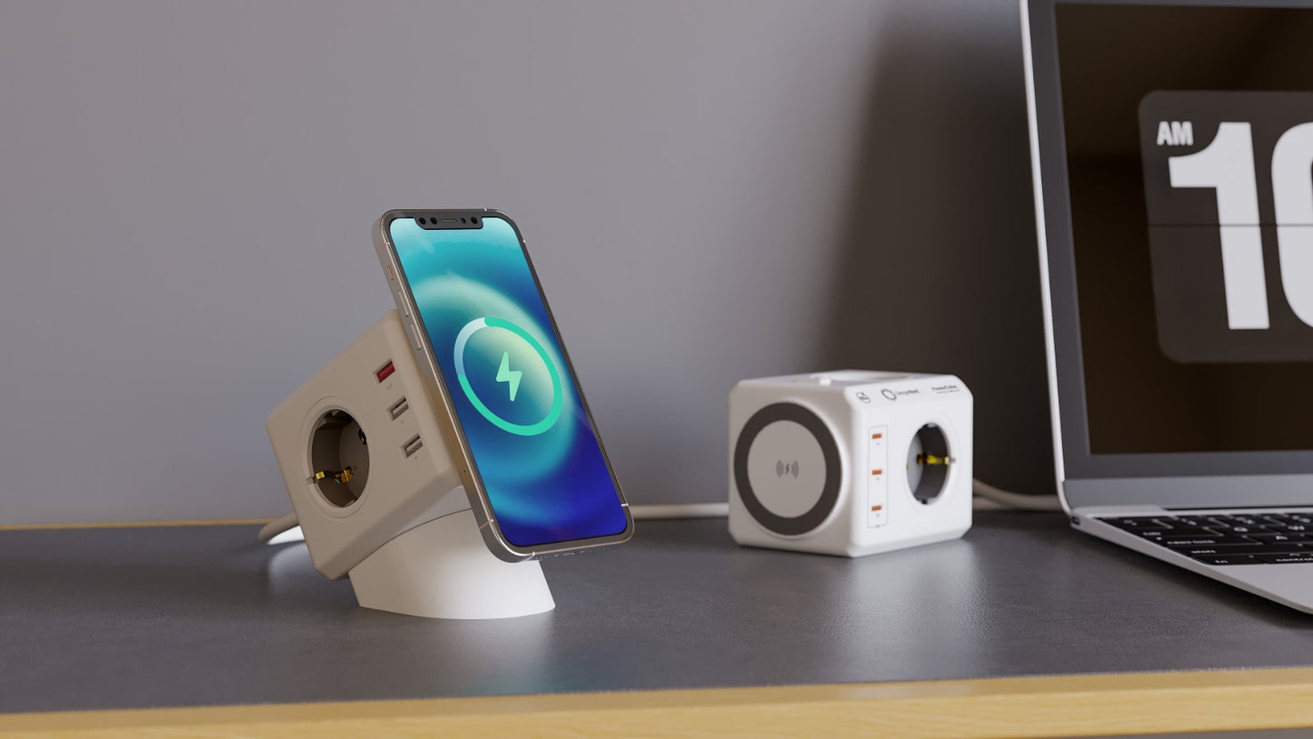 PowerCube PD USB-C 80W + Wireless Magnetic Charging