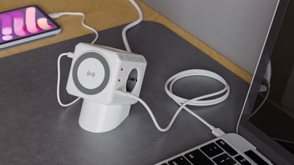 PowerCube PD USB-C 80W + Wireless Magnetic Charging