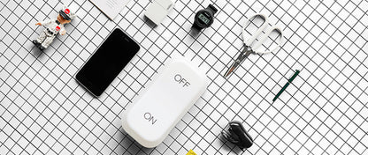 ON-OFF Lamp Geel