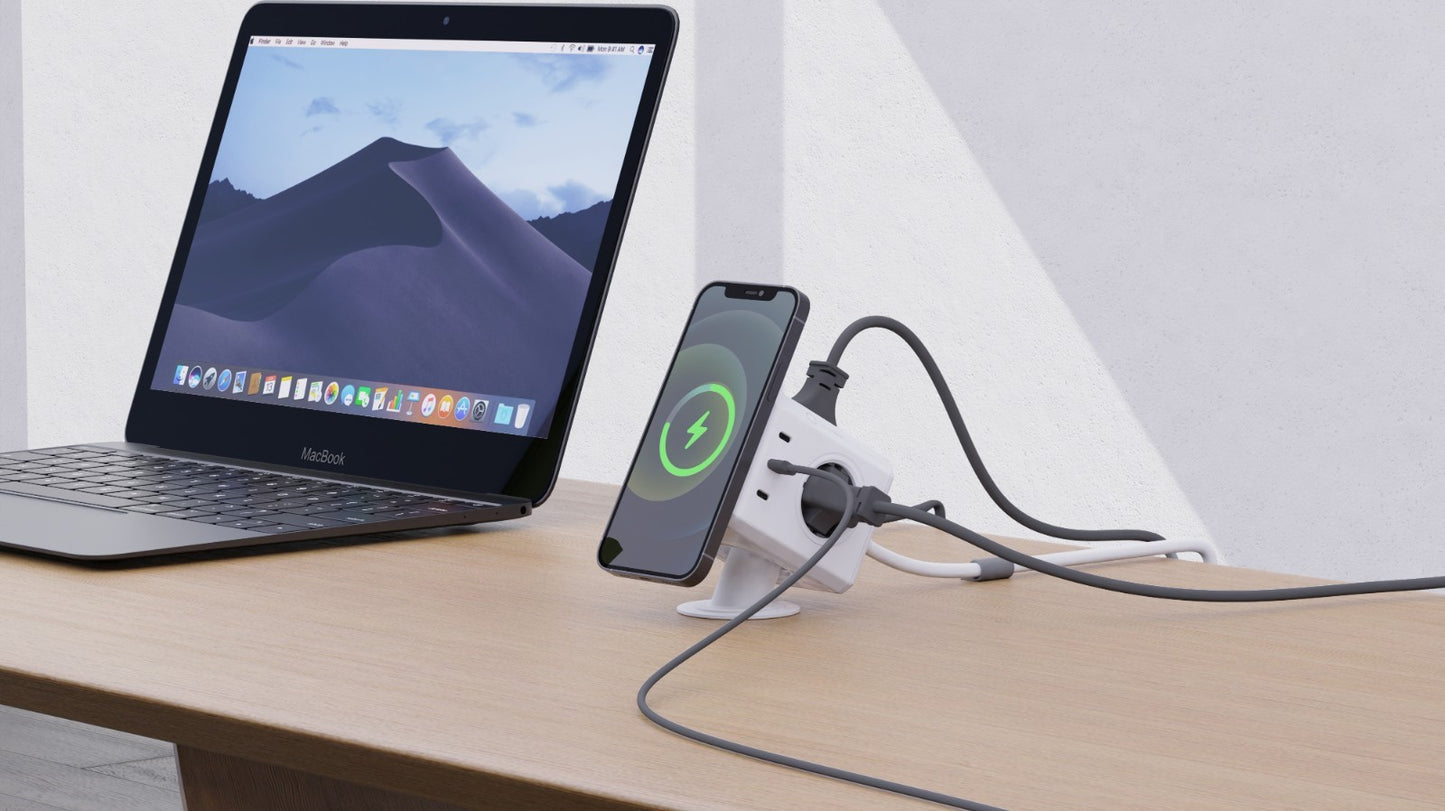 PowerCube PD USB-C 80W + Wireless Magnetic Charging