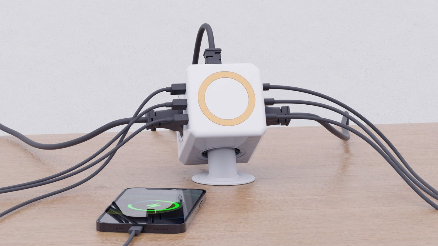 PowerCube PD USB-C 80W + Wireless Magnetic Charging